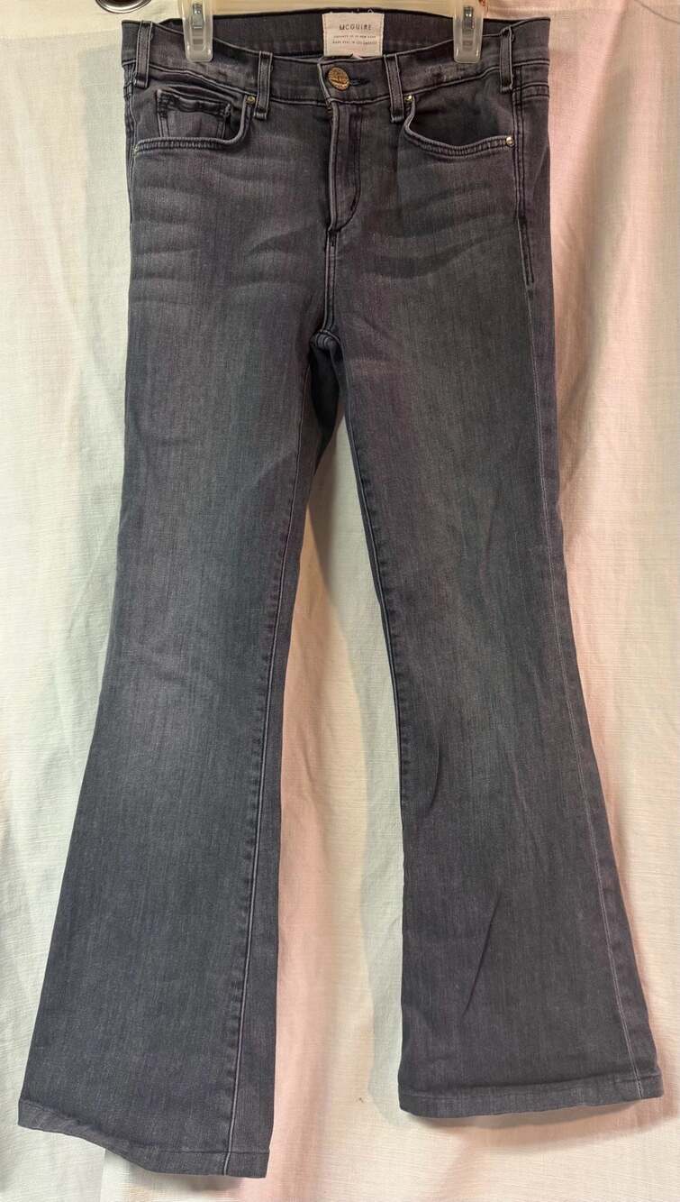 McGuire Denim Women's Dark Grey Wash Flared Jeans